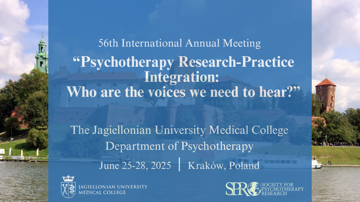 The 56th International Annual Meeting of the Society for Psychotherapy Research (SPR)