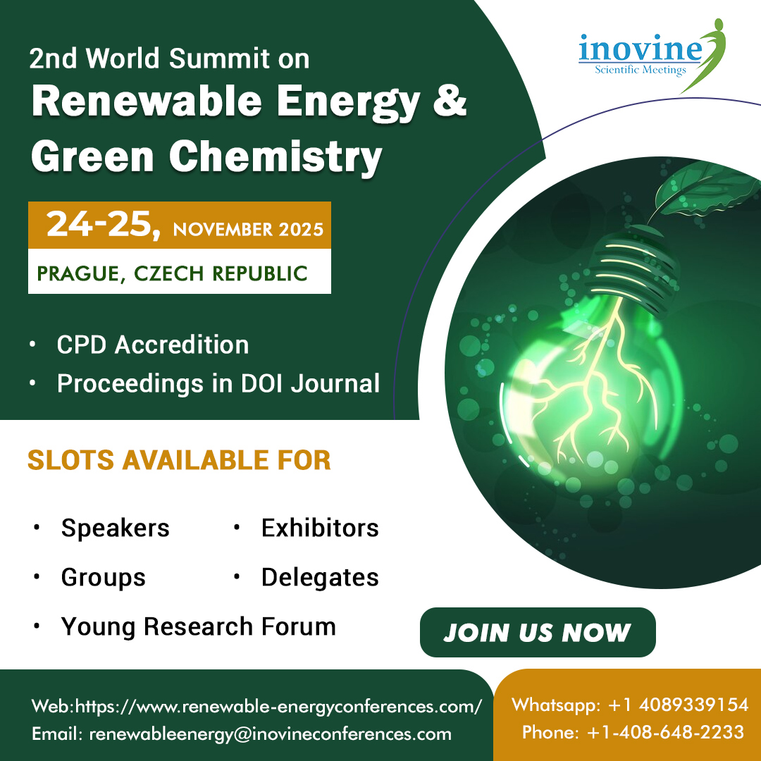 2nd World Summit on Renewable Energy & Green Chemistry