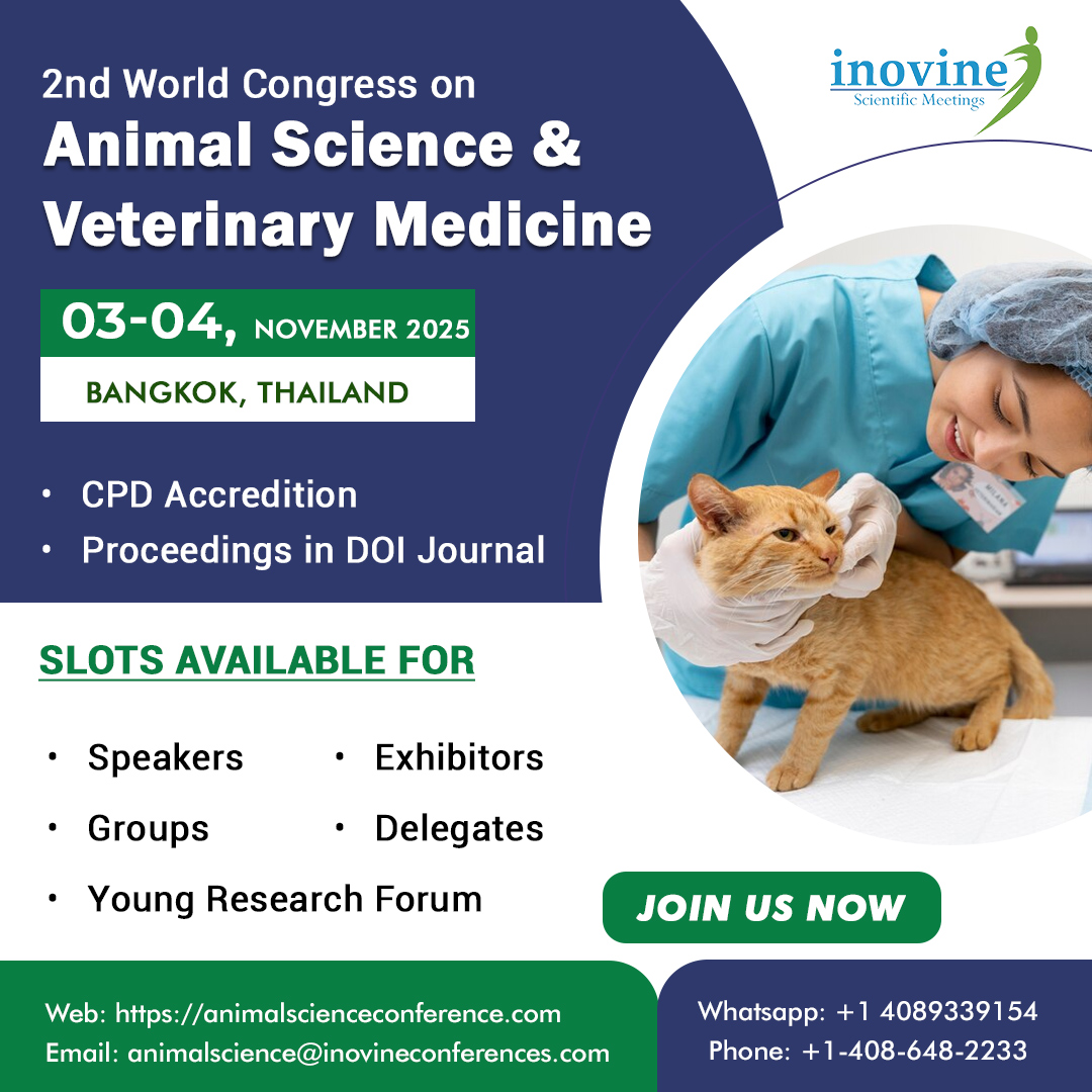 2nd World Congress on Animal Science and Veterinary Medicine