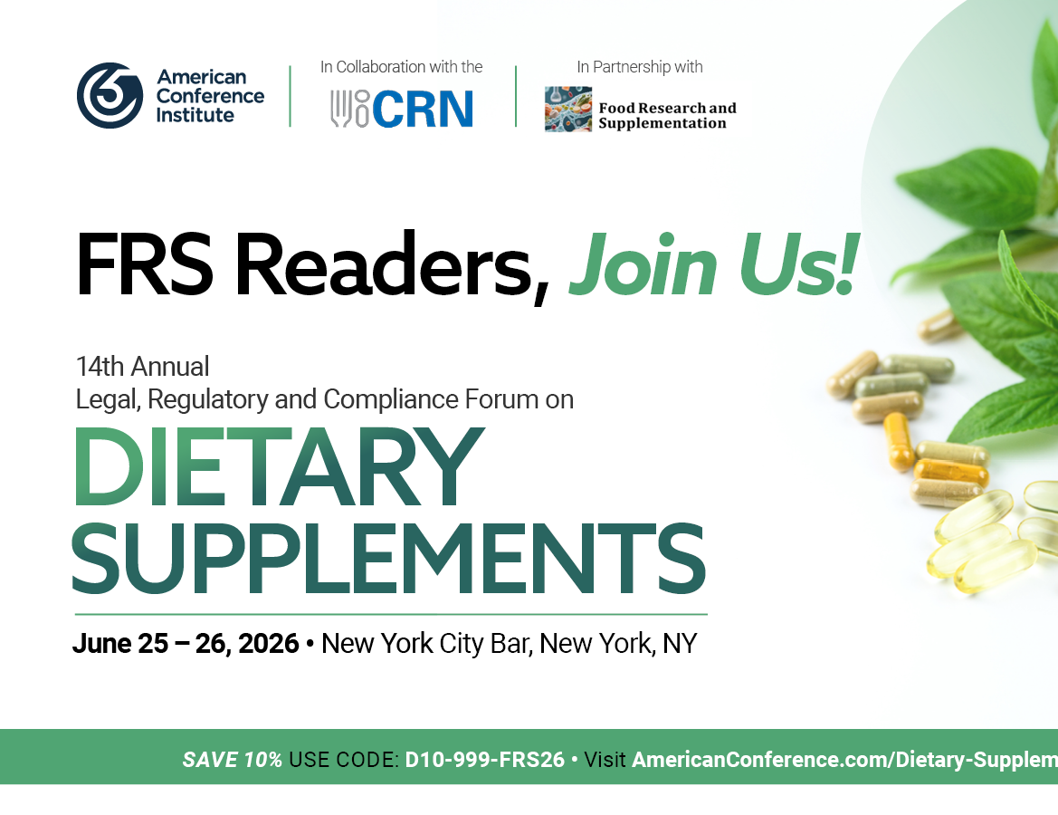14th Annual Legal, Regulatory and Compliance Forum on Dietary Supplements
