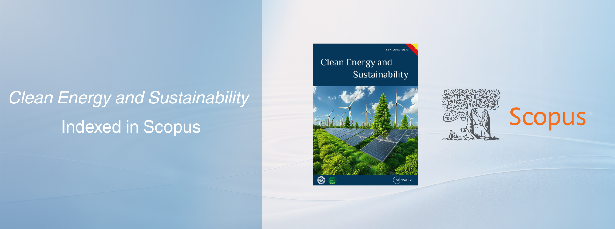 Clean Energy and Sustainability Officially Indexed