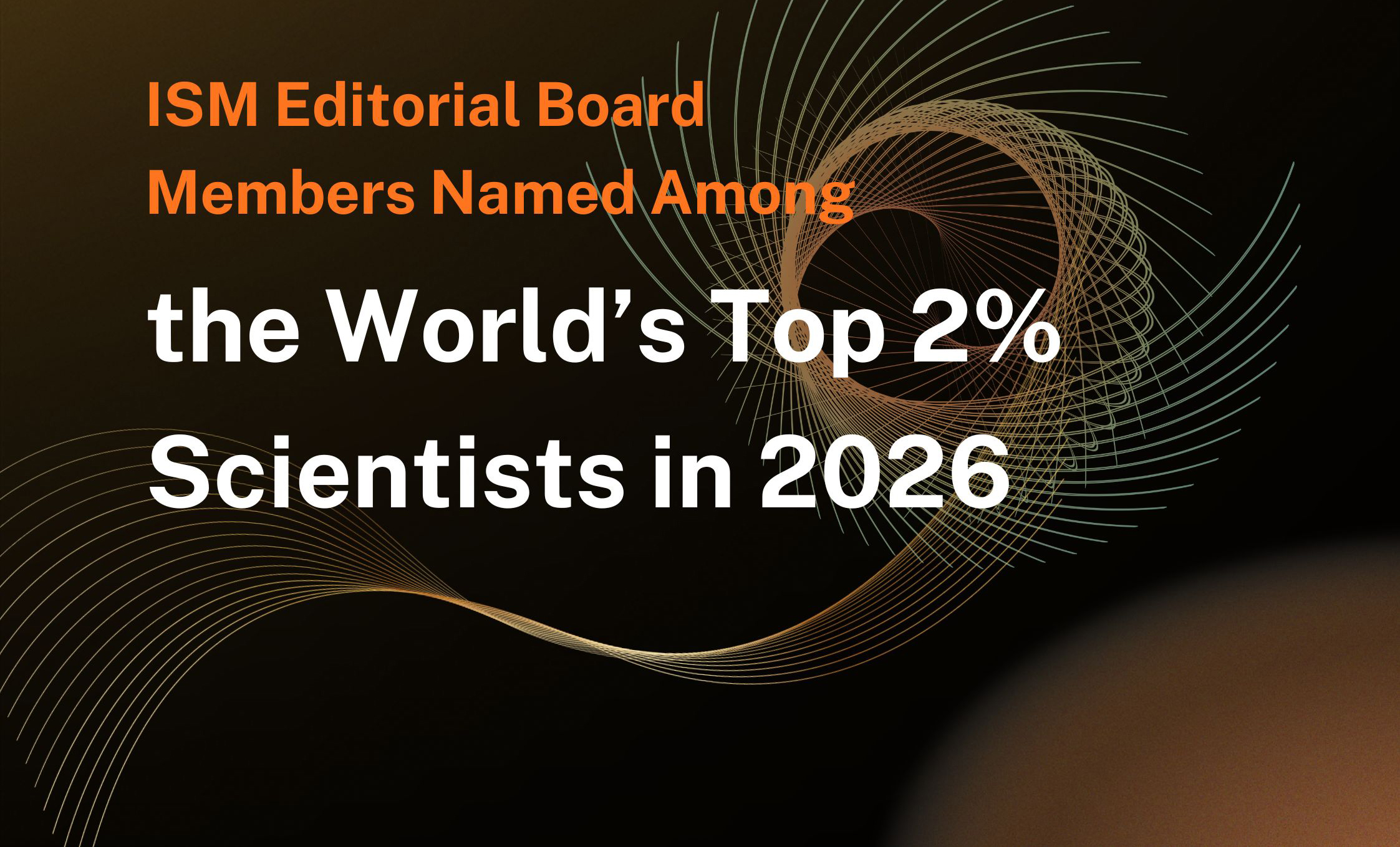21 ISM Editorial Board Members Named Among the World’s Top 2% Scientists in 2026